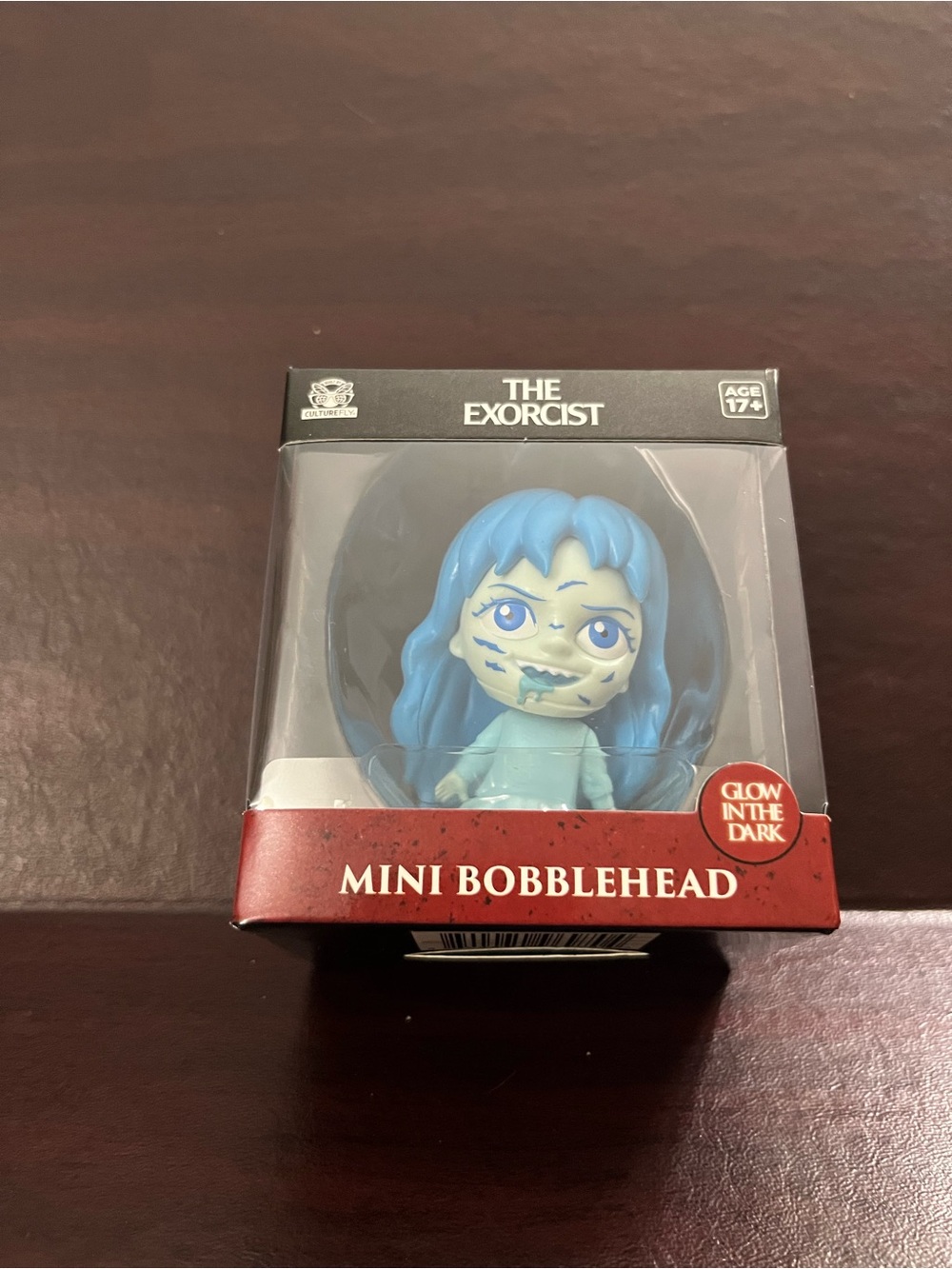The Exorcist Mini Bobblehead by CultureFly - Pale Blue Glow Figure
